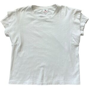 Sundry White Boxy Tee – Women's Size 2 (M) – Made in USA‎ – Modal/Cotton/Spandex